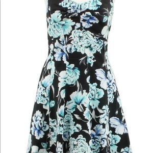 WHBM Blue Floral Halter Dress worn once!!